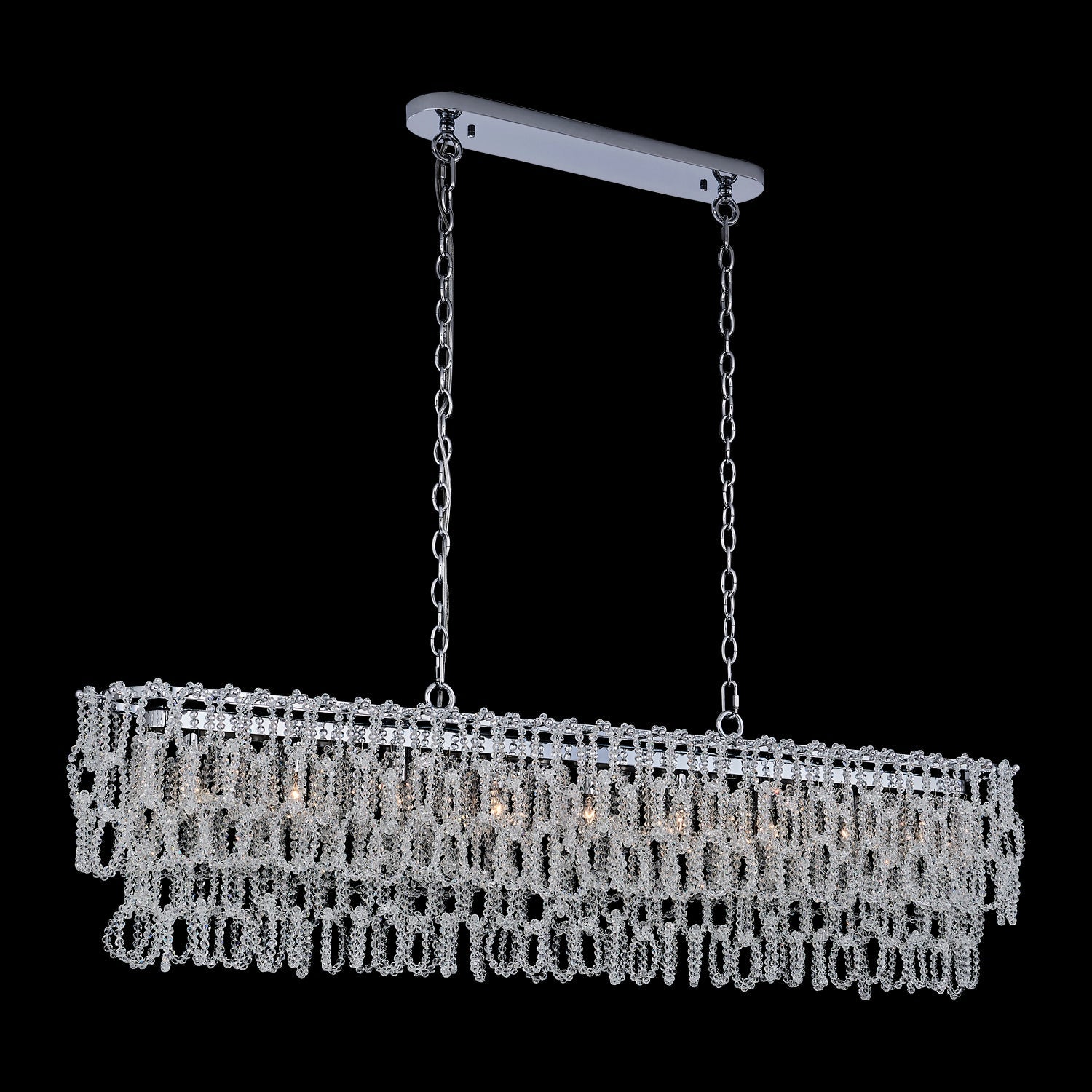 Loops 9L linear crystal chandelier - 044861-010-FR001 *