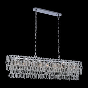 Loops 9L linear crystal chandelier - 044861-010-FR001 *