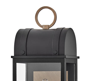 Campbell 1L wall mount lantern - 10660BK-BU