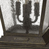 Trellis 4L outdoor pier mount lantern - 1437RB *