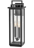 Winthorpe 2L large wall mount lantern - 22114BK