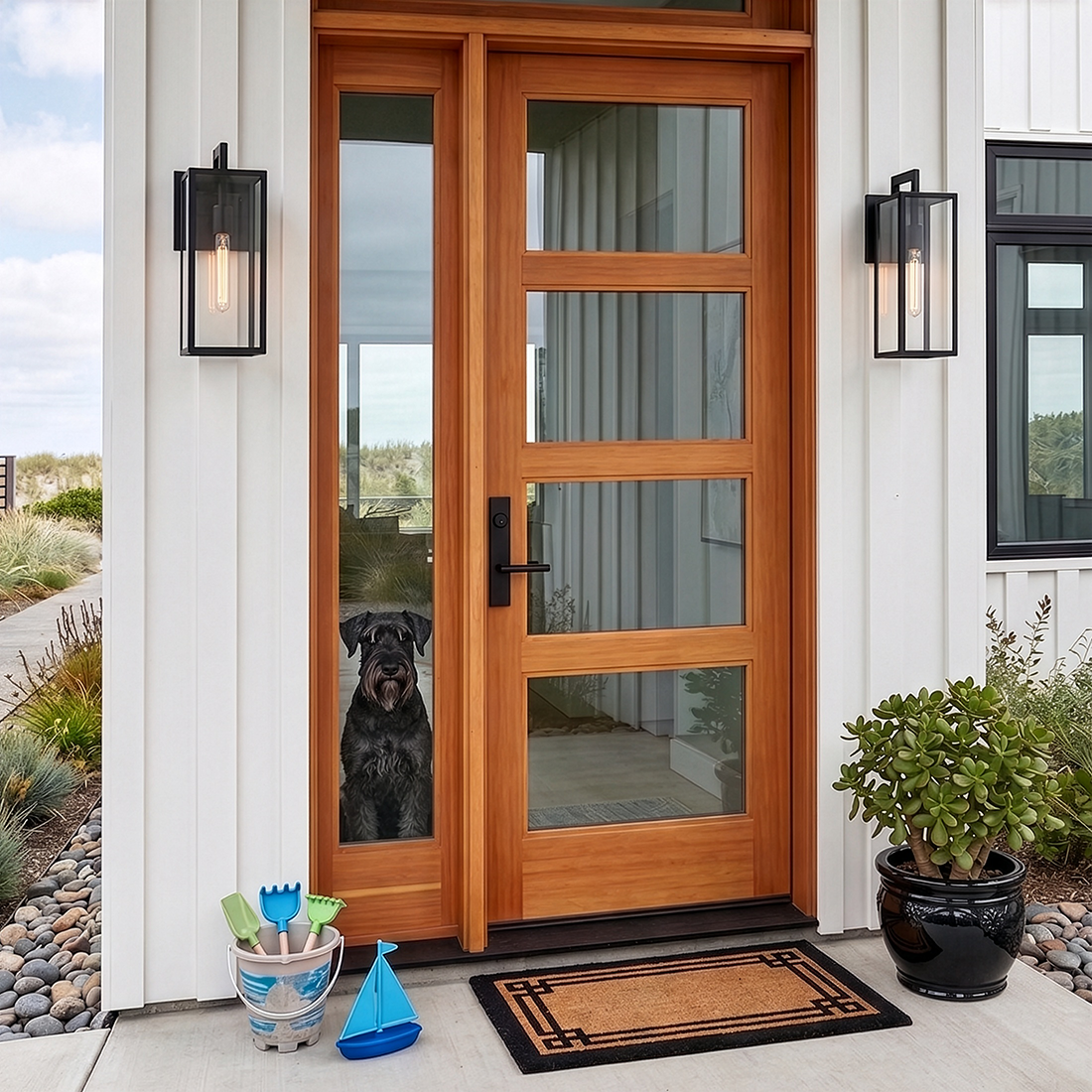 Max 1L Outdoor Lantern - 2594BK *