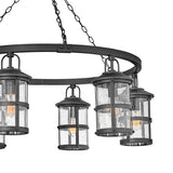 Lakehouse 6L outdoor chandelier - 2689BK