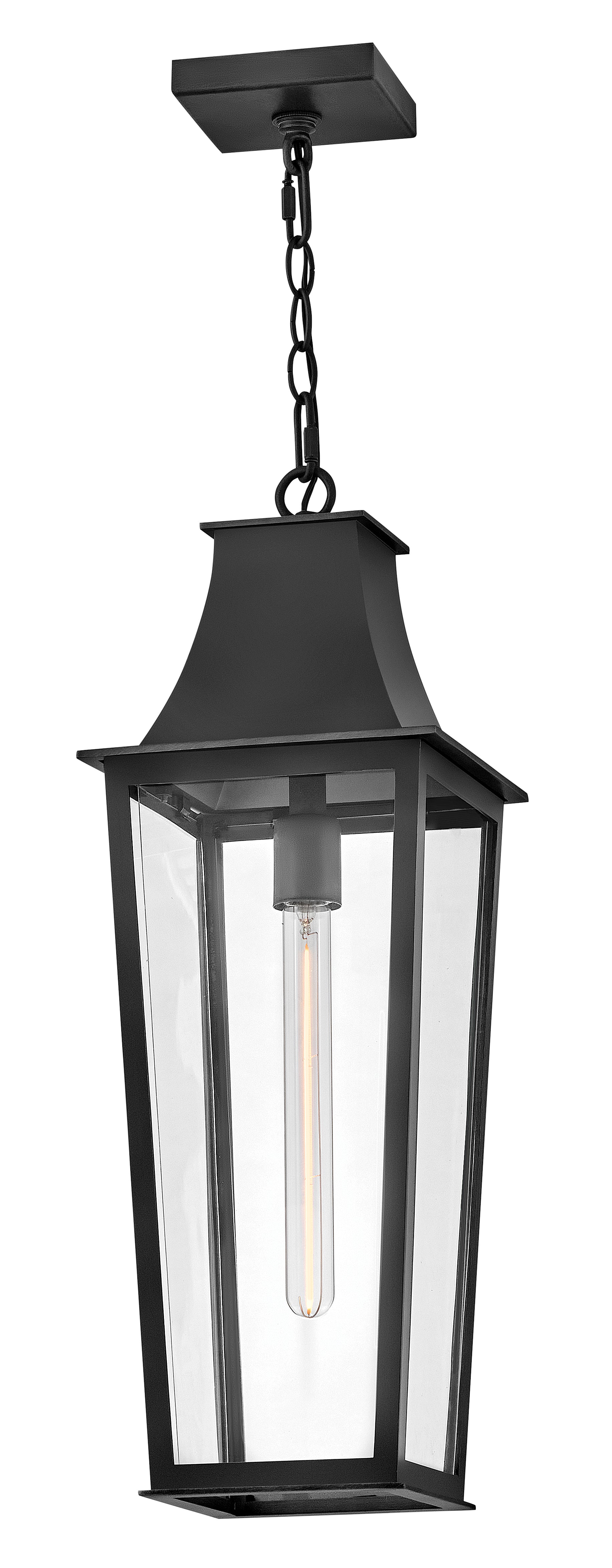 Georgetown 1L outdoor hanging lantern - 28892BK