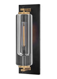 Lourde 1L outdoor wall lantern - 28920BK-LL *