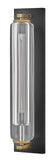Lourde 1L outdoor wall lantern - 28925BK-LL *