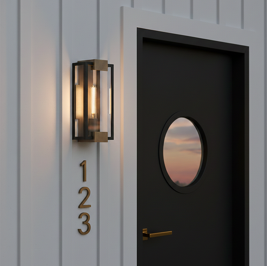 Bergen 1L outdoor lantern - 29050BK