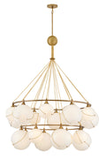 Skye 18L two-tier chandelier-30308HBR-CO