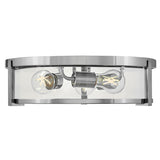 Lowell 3L medium flush mount - 3243AN-CL