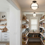 Somerset 1L semi-flush mount ceiling - 3403BK *