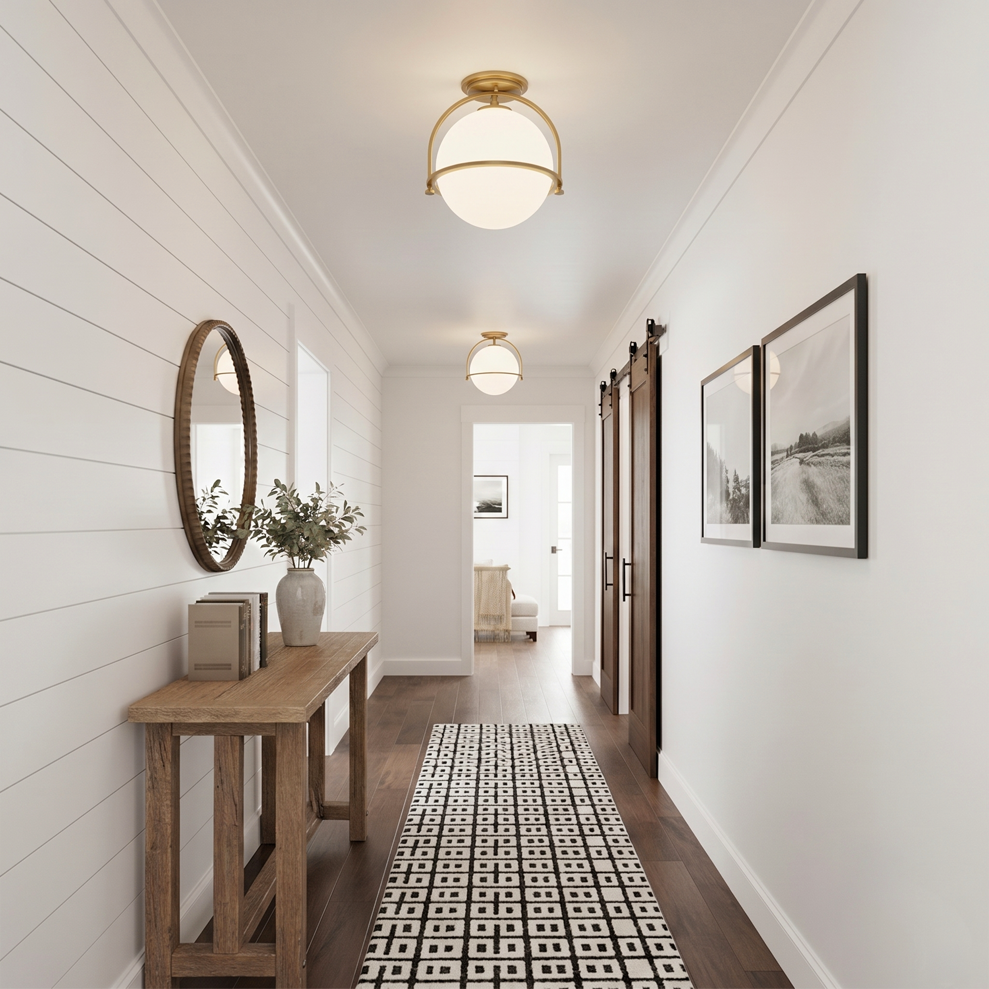 Somerset 1L Semi-Flush Mount - 3403HB *
