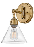 Arti 1L audjustable wall sconce - 3691HB-CL