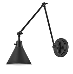 Arti 1L Swing-Arm Wall Sconce - 3692BK