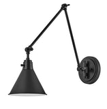 Arti 1L Swing-Arm Wall Sconce - 3692BK