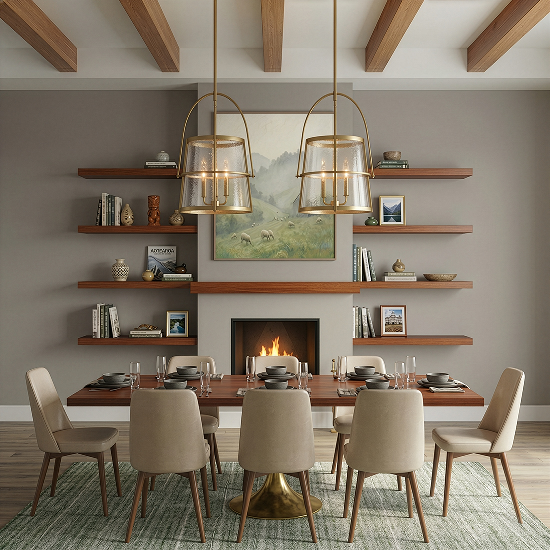 Tournon 3L medium pendant - 38113HB-HB. *