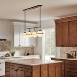 Hollis 4L linear chandelier - 39675BK