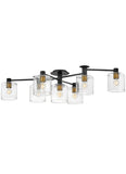 Axel 7L semi-flush mount - 4513BK
