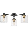 Axel 3L large semi-flush mount - 4514BK