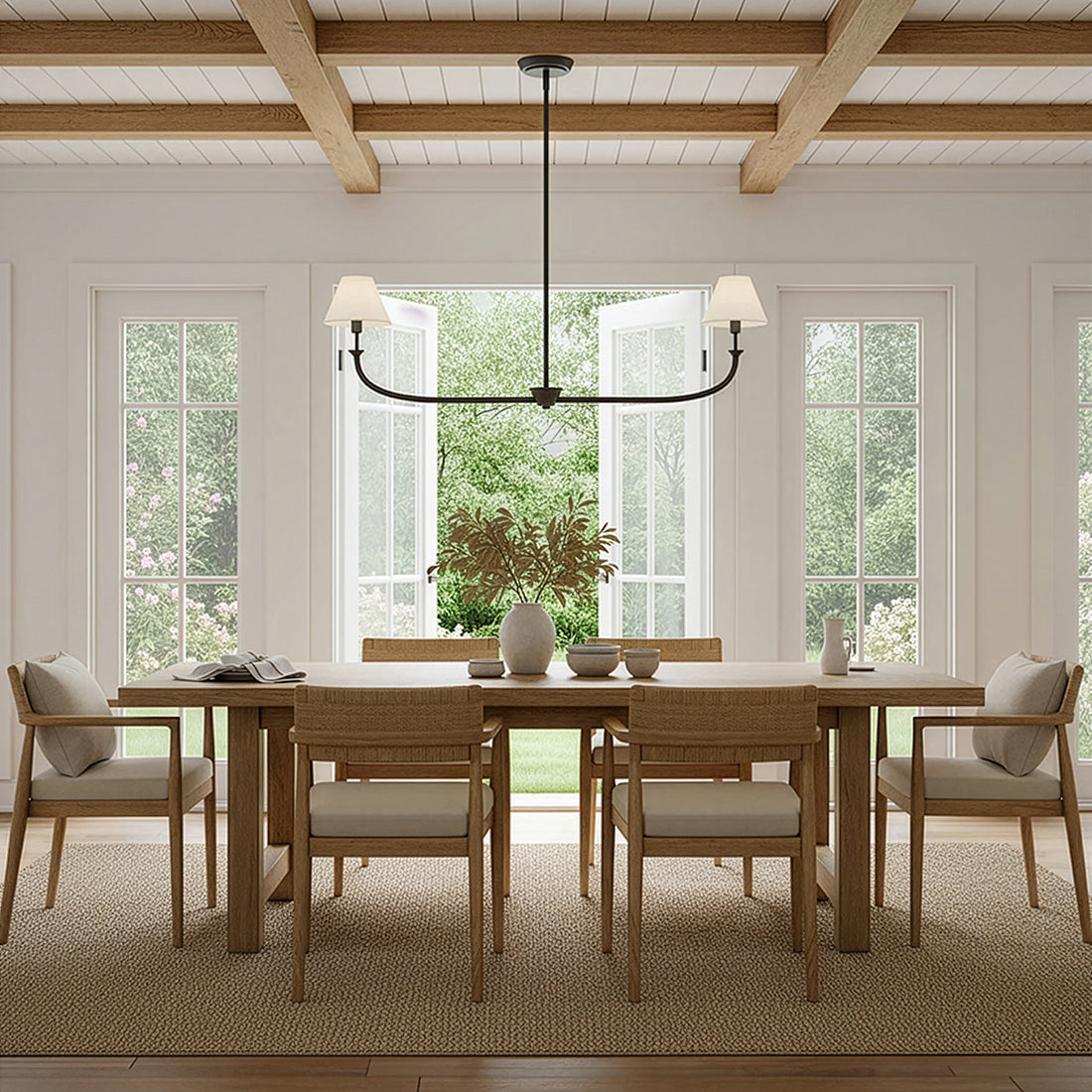 Greta 2L linear chandelier - 45164BLB