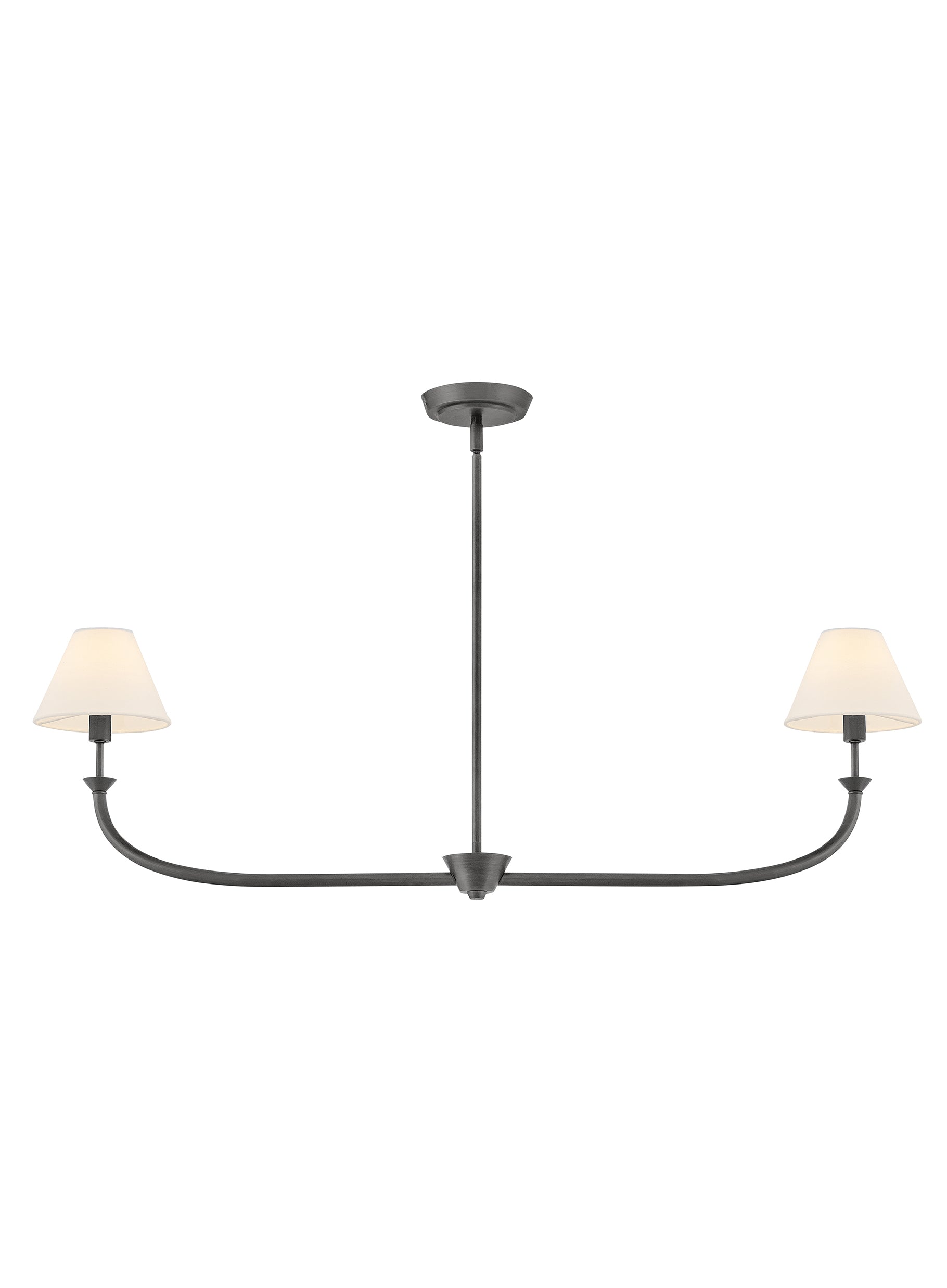 Greta 2L linear chandelier - 45164BLB