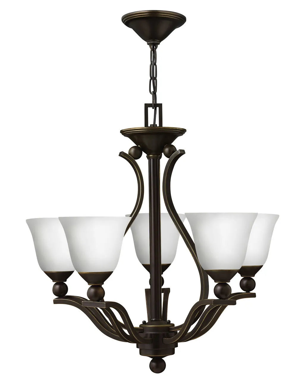 Bolla 5L chandelier - 4655OB-OPAL