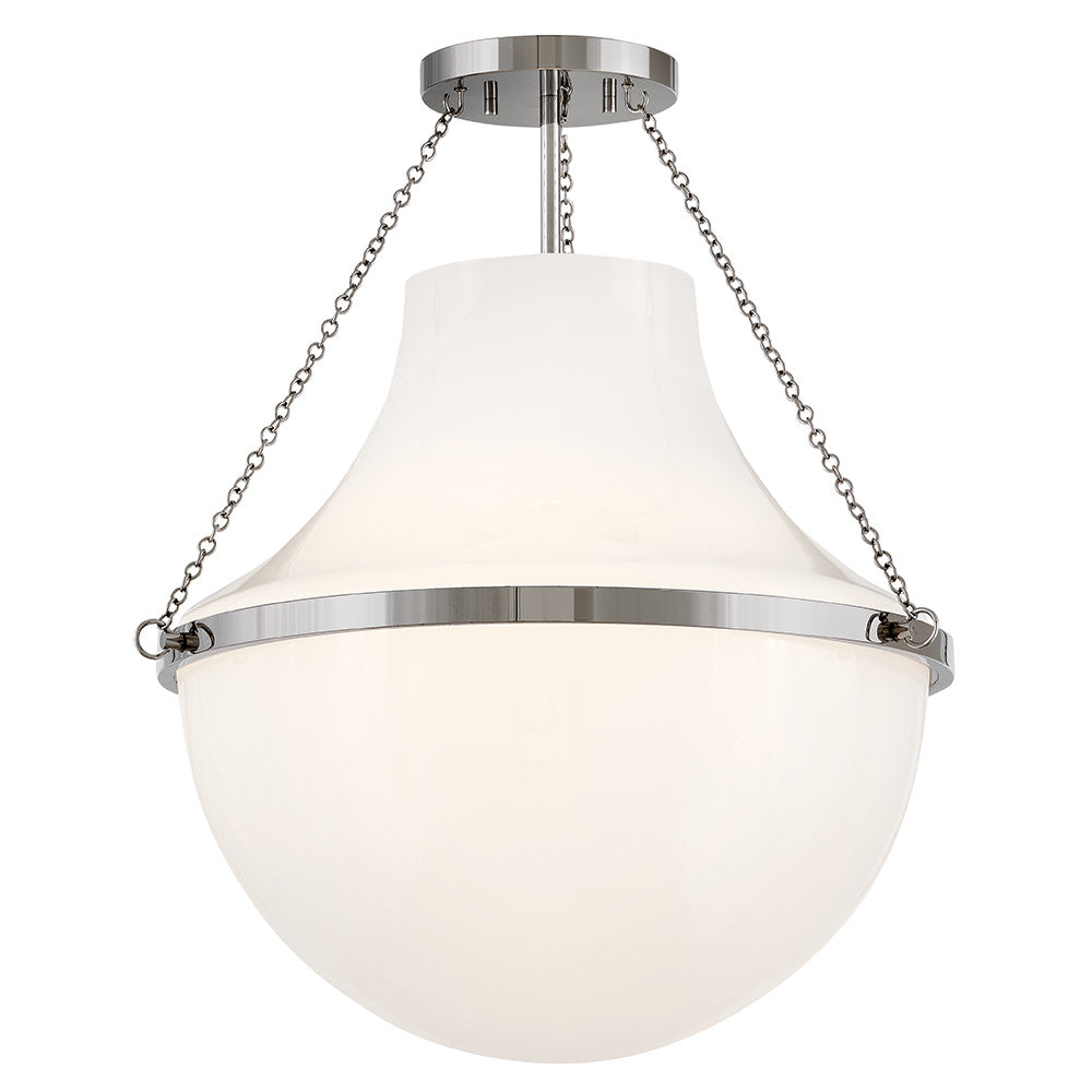 Collins 1L semi-flush mount - 46893PN *