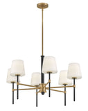 Saunders 6L Chandelier - 46954BK-LCB