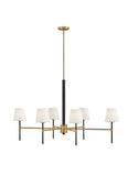 Saunders 6L linear chandelier - 46955BK-LCB