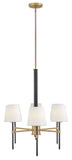 Saunders 6L linear chandelier - 46955BK-LCB