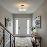 Halle 4L semi-flush mount - 47573BK *