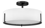 Halle 4L semi-flush mount - 47573BK *