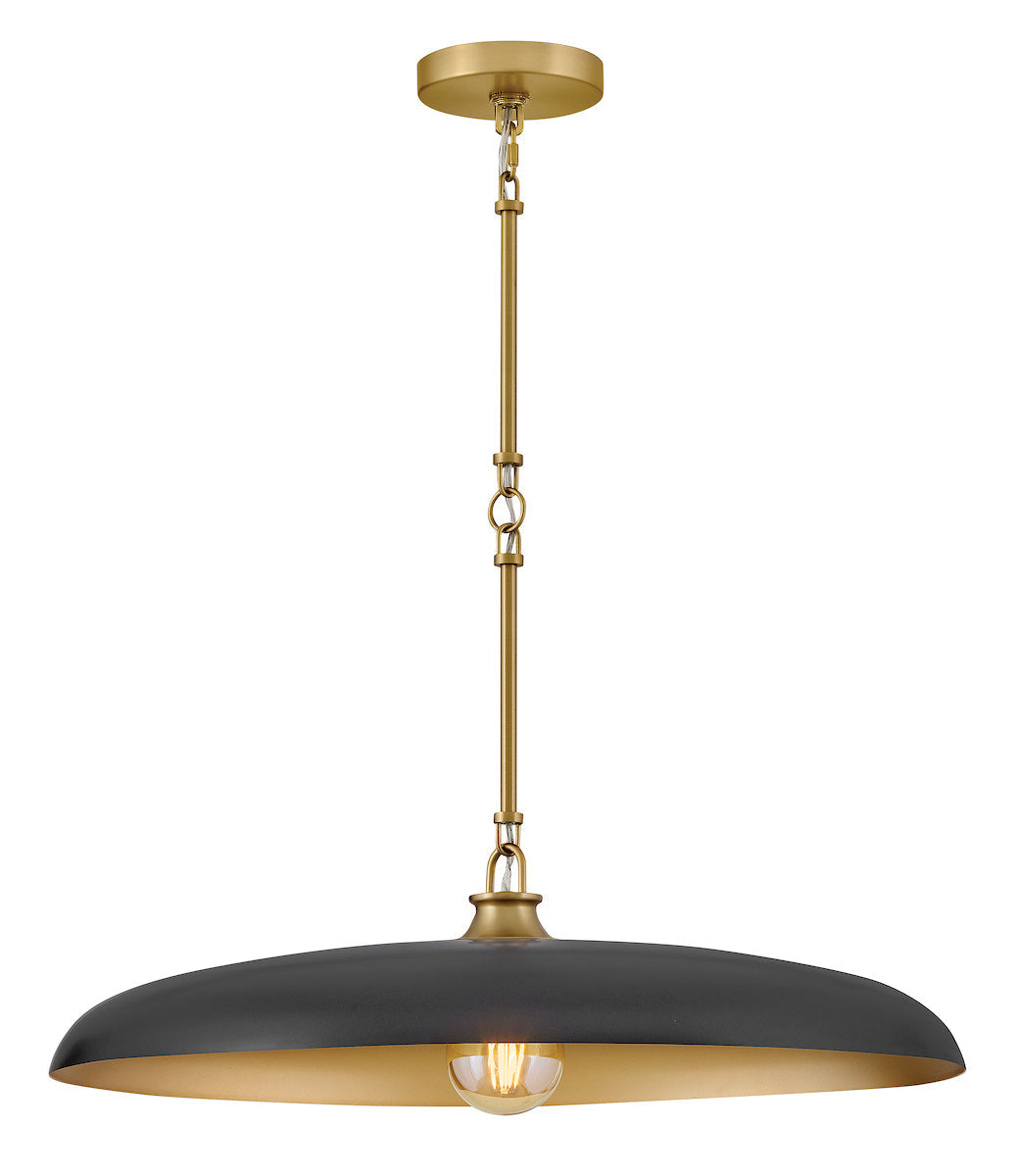 Sadie 1L large pendant - 48165LCB-BK *