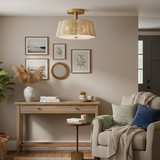 Sasha 2L semi-flush mount - 48581LCB *