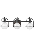 Somerset 3L medium wall sconce - 53773BK