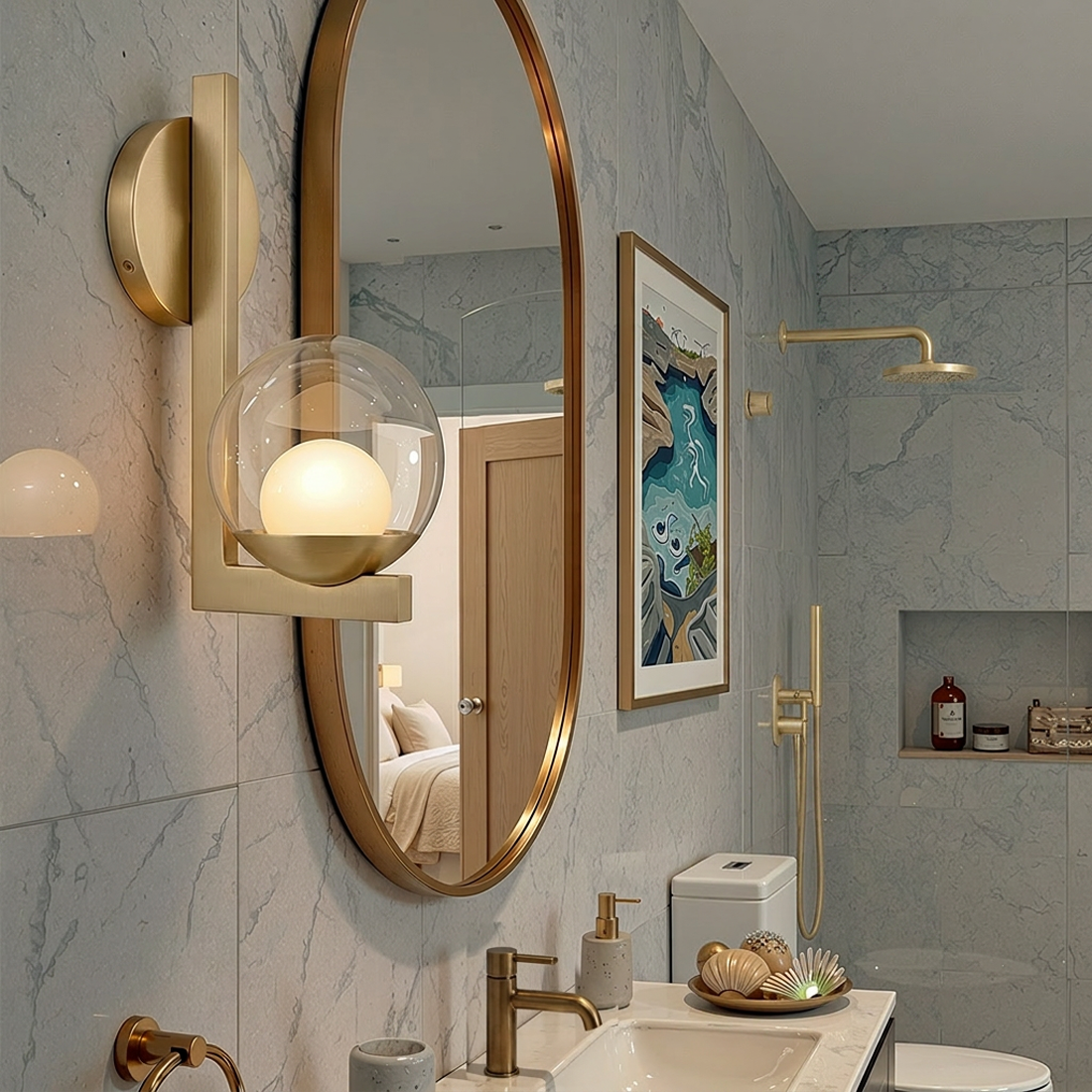 Sunni 1L Wall Sconce - 57440LCB-LL *