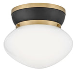 Lucy 1L flush mount - 83601BK-LCB