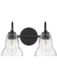 Vera 2L small wall sconce - 85562BK