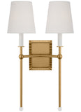 Baxley 2L wall sconce - AW1202BBS
