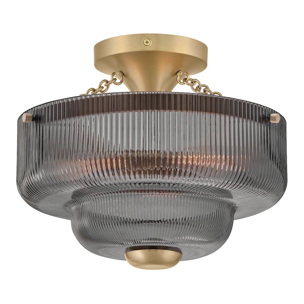 Adella 3L semi-flush mount - 48571LCB-SM *