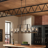 Angelo 8L linear chandelier - F3136/8DWK/SGM *