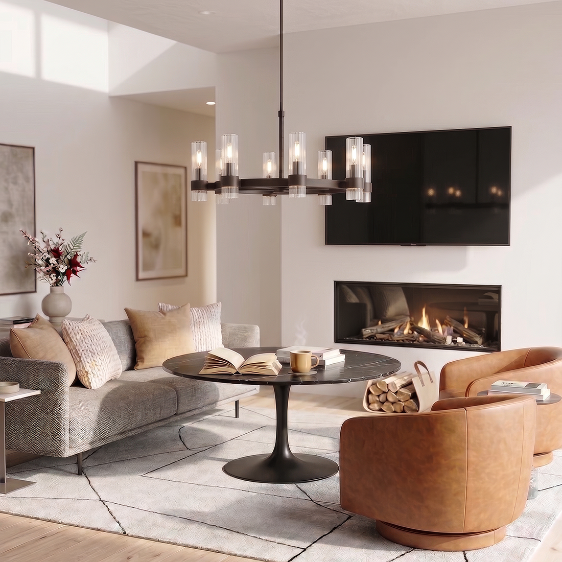 Geneva 8L chandelier - CC1378AI