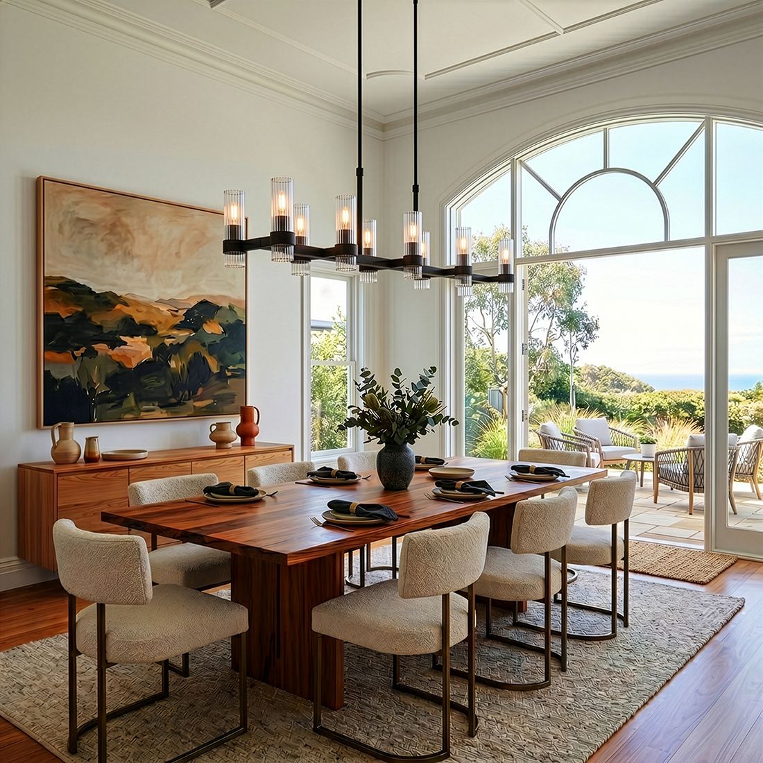 Geneva 10L linear chandelier - CC13810AI *