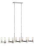 Geneva 10L linear chandelier - CC13810PN