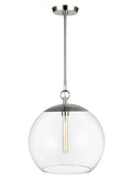 Atlantic 1L round pendant - CP1041PN