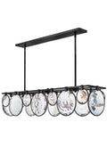 Nala 8L linear chandelier - FR31266BLK