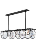 Nala 8L linear chandelier - FR31266BLK