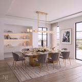 Selene 14L linear chandelier - FR41909LCB *
