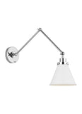 Wellfleet 1L double arm cone sconce -  CW1151MWTPN