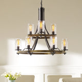 Angelo 9L Two-Tier Chandelier - F3135/9DWK/SGM *