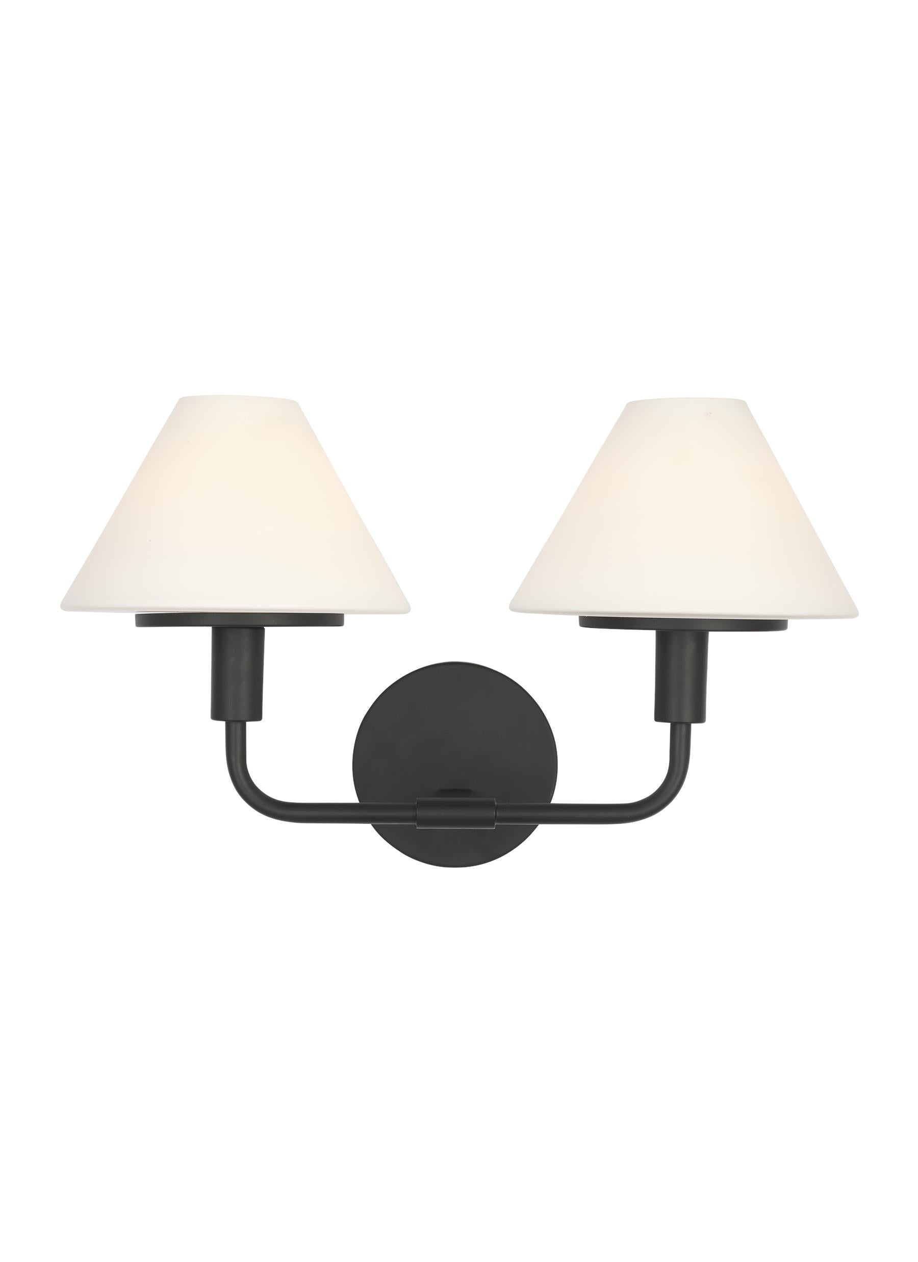 Mendota 2L Wall Sconce - GLW1022MBK